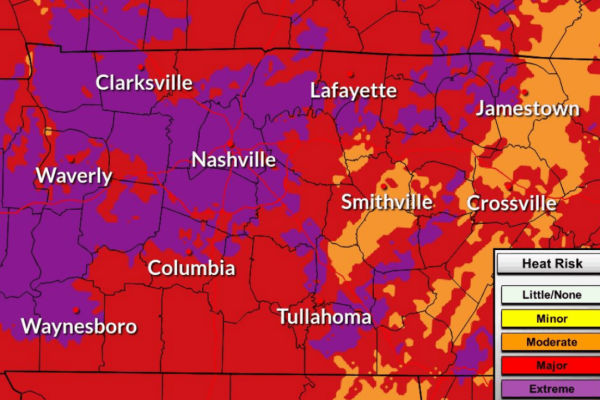 Heat advisory in effect from noon to 7 p.m. CDT Thursday