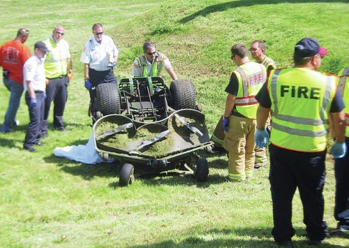 brush fire linked to lawnmower claims man’s life
