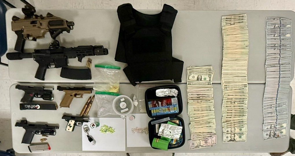 Man arrested after drugs, guns, and explosive found in Pulaski